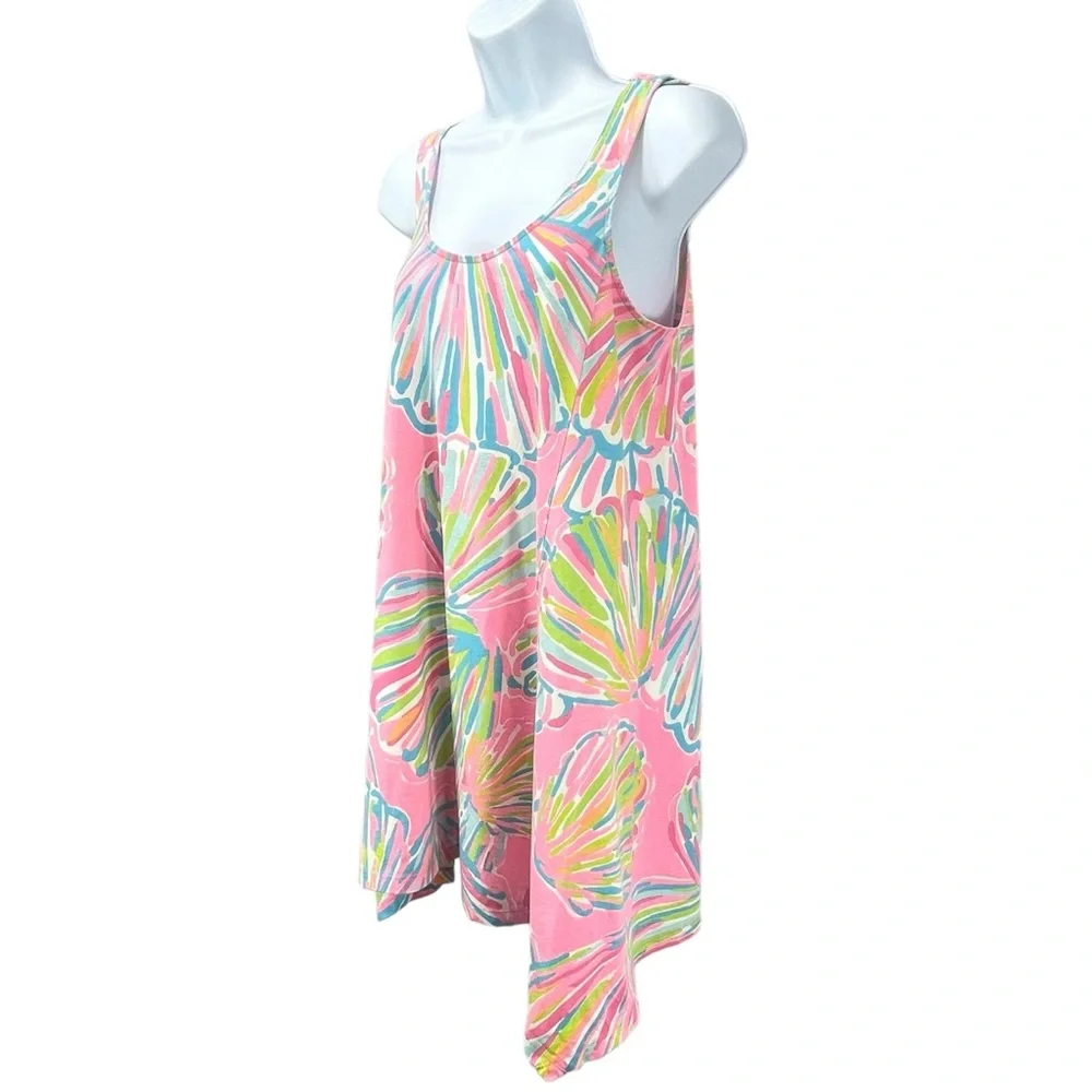 Lilly Pulitzer Women XS Multicolor Racer Back Pima‎ Cotton Casual Comfort Dress